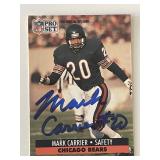 Chicago Bears Mark Carrier 1991 NFL #101 signed...