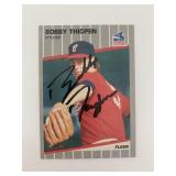 Bobby Thigpen signed baseball card