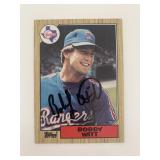 Bobby Witt signed baseball card