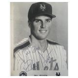 New York Mets Bill Pecota signed postcard