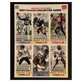 1993 uncut Football stars cards sheet