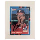 Steve Lyons signed baseball card