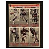 1993 Falcons Football Uncut Card Sheet