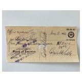 The Big Combo Cornel Wilde signed check