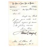 Union Army General Stewart Woodford Signed...