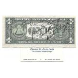Counterfeiter James S Jennings Signed Card
