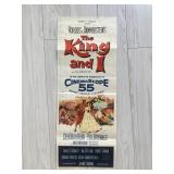 The King and I original 1956 vintage movie poster