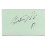 Playboy Bunny creator Art Paul original signature