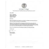 Artist Thomas Kinkade signed letter