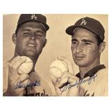 Sandy Koufax and Don Drysdale facsimile signed...