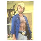 Chuck Norris facsimile signed photo