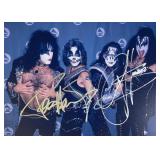 Kiss facsimile band signed photo