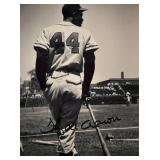 Hank Aaron facsimile signed photo