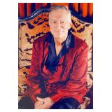 Playboy Hugh Hefner facsimile signed  photo