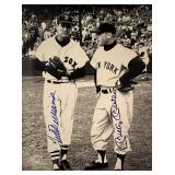 Mickey Mantle and Ted Williams facsimile signed...