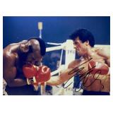 Rocky Sylvester Stallone facsimile signed movie...