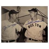 Joe DiMaggio and Ted Williams facsimile signed...
