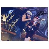 AC/DC Brian Johnson and Angus Young facsimile...