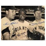 Willie Mays, Mickey Mantle and Harmon Killebrew...