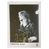 Christine McVie facsimile signed  photo