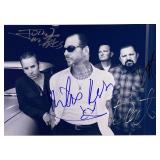 Social Distortion band facsimile signed  photo