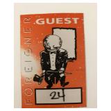 Foreigner Backstage Guest Pass