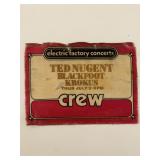Ted Nugent Blackfoot Krokus Backstage Pass