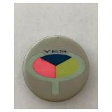 YES vintage pin