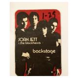 Joan Jett & The Blackhearts Backstage Pass
