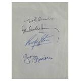 The Beatles signature slip