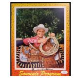 The Singing Cowboy Gene Autry Signed Souvenir...