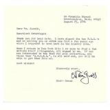 Sculpter Chaim Gross Signed Letter