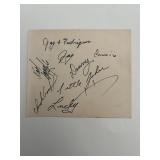 Jay & the Techniques band signature sheet