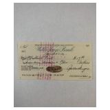 MLB superstar Rollie Fingers signed check