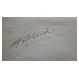 Alfred Hitchcock signature slip
