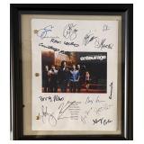 Entourage facsimile signed script