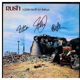 Rush signed A Farewell To Kings album