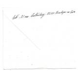 French Fashion Artist Erte handwritten envelope