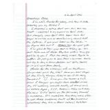 Oklahoma City Bomber Terry Nichols Signed Letter