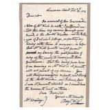 Benjamin West handwritten signed letter