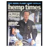 Hemp Times Magazine Peter Fonda Actor Signed...