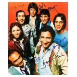 Taxi cast facsimile signed photo
