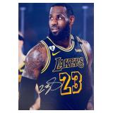 NBA All Star LeBron James facsimile signed  photo