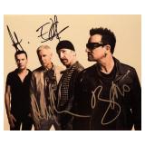 U2 facsimile signed promo photo