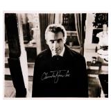 Dracula Christopher Lee signed portrait photo