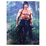 Rambo Sylvester Stallone facsimile signed movie...