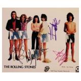 The Rolling Stones facsimile signed promo photo