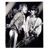 Keith Richards and Mick Jagger facsimile signed...
