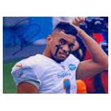 Miami Dolphins Tua  Tagovailoa facsimile signed...