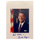 Ronald Reagan facsimile signed photo